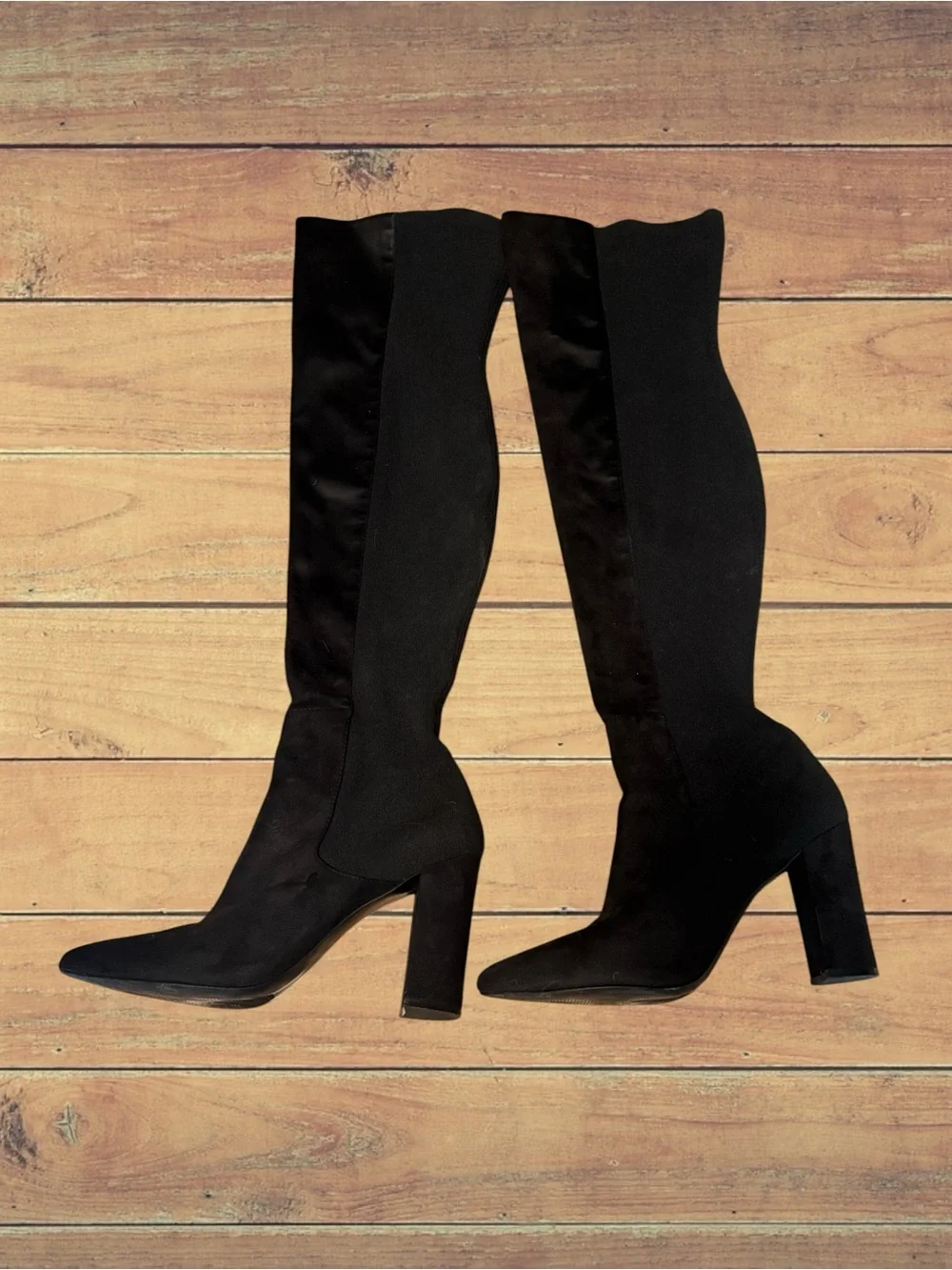 Forever 21 women’s over-the-knee stretch boots